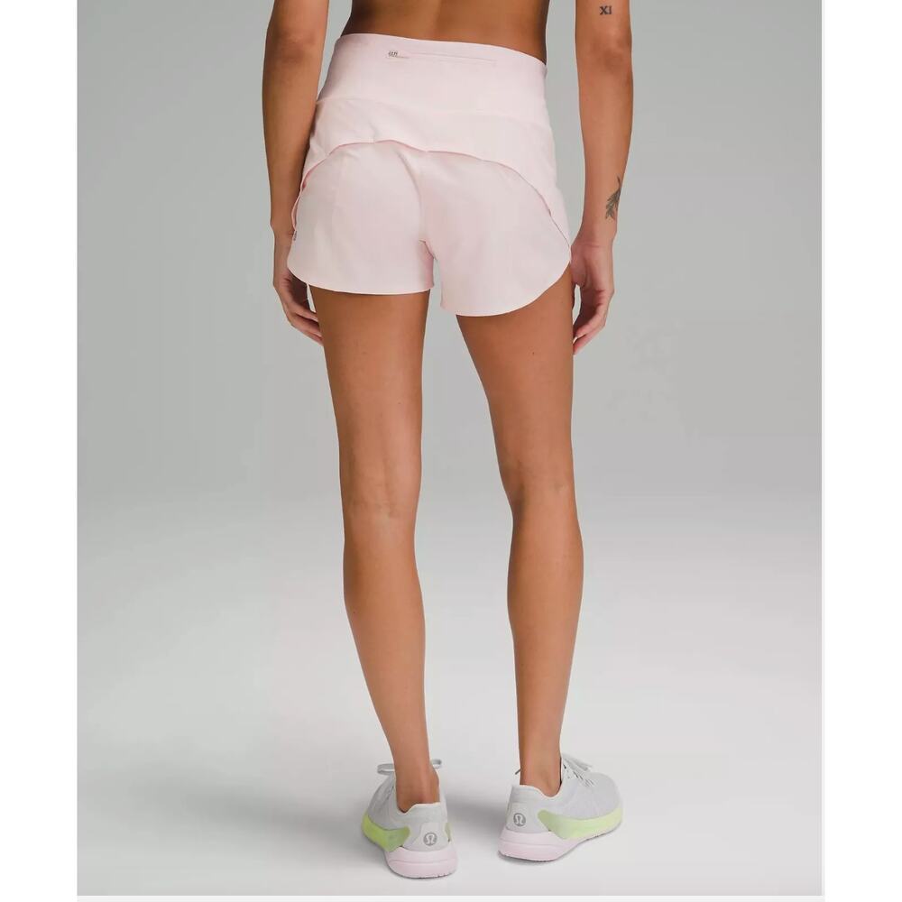 Lululemon Speed Up Short HR 4" Size 6 Strawberry Milkshake